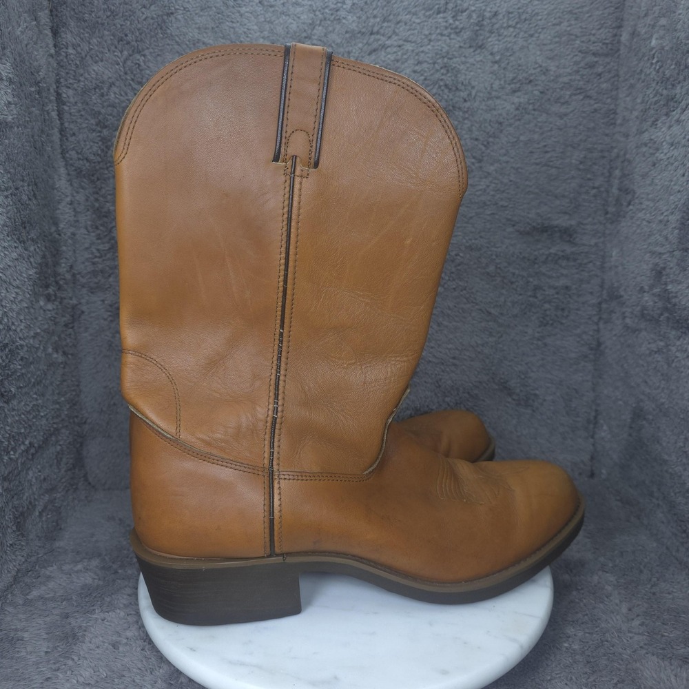 Durango Boots Mens Size 13 EE Brown Leather Western Work Pull On USA Cowboy